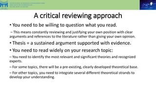 3. lecture 3 literature review & analytical framework development | PPT