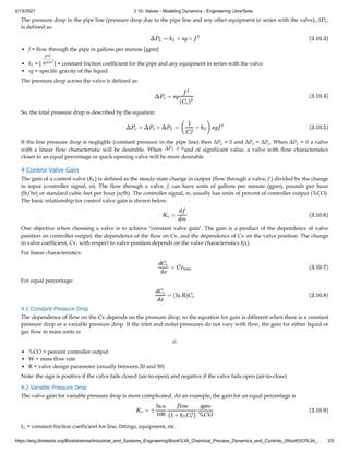 3.10 valves modeling dynamics - engineering libre-texts | PDF