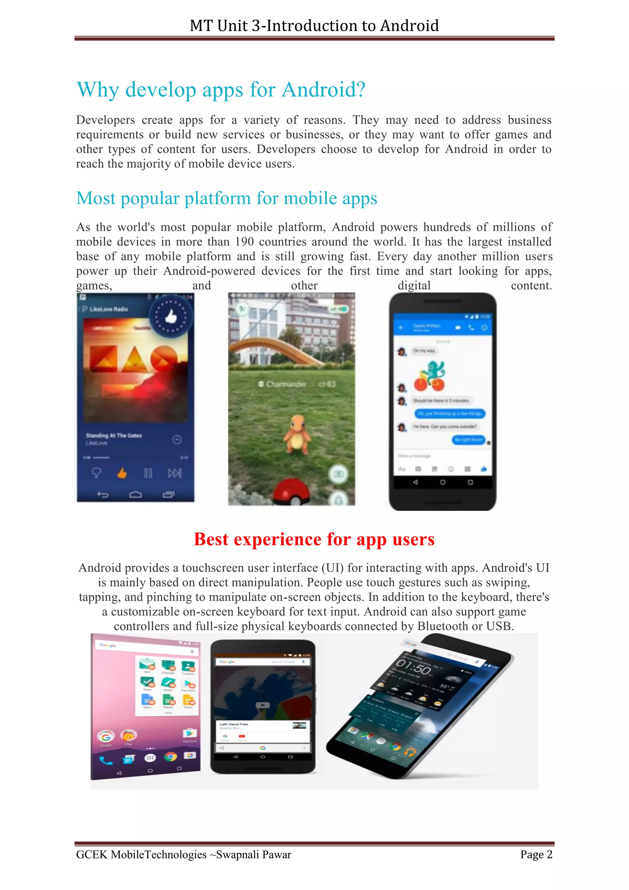 Introduction to android | PDF