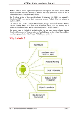 Introduction to android | PDF
