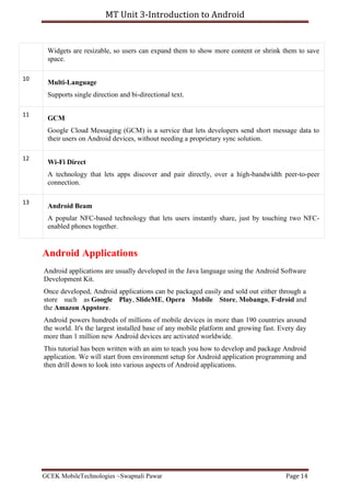 Introduction to android | PDF