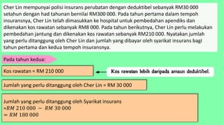 MM Tingkatan 5, 3.1.3 masalah melibatkan insurans