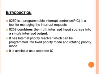 3.programmable interrupt controller 8259 | PPTX