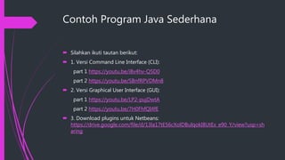 3. struktur program java | PPT