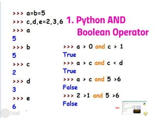 Operators: Arithmetic, Comparison, Logical and more