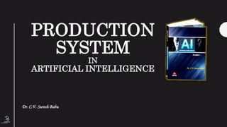 (Centrefor KnowledgeTransfer)
institute
PRODUCTION
SYSTEM
IN
ARTIFICIAL INTELLIGENCE
Dr. C.V. Suresh Babu
 