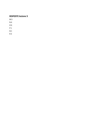 3.7 domande e risposte sulla lezione 3 | PDF | Infectious Diseases ...