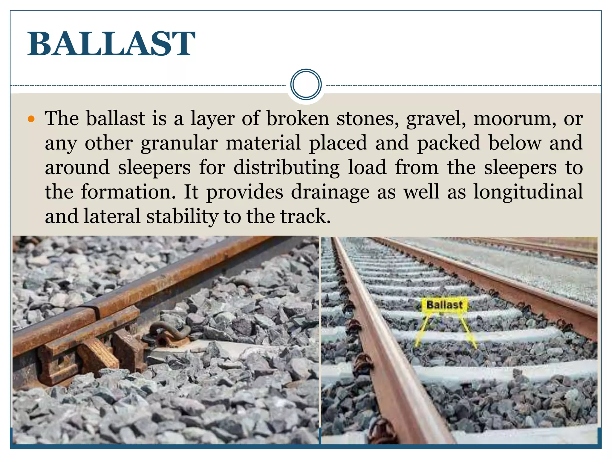 Ballast Railing Base 3. RAIL TRANSPORTATION (TRE) GTU 3150611 | PPTX