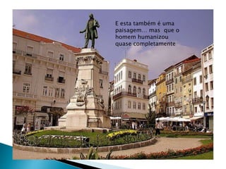 E esta também é uma
paisagem… mas que o
homem humanizou
quase completamente
 