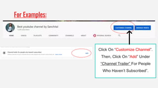 Optimize Your YouTube Channel | PDF