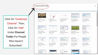 Optimize Your YouTube Channel | PDF