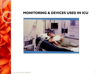 MONITORING & DEVICES USED IN ICU
1
Prof. Dr. RS Mehta, BPKIHS
 