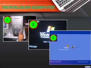MENYALAKAN KOMPUTER
 