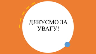 ДЯКУЄМО ЗА
УВАГУ!
 