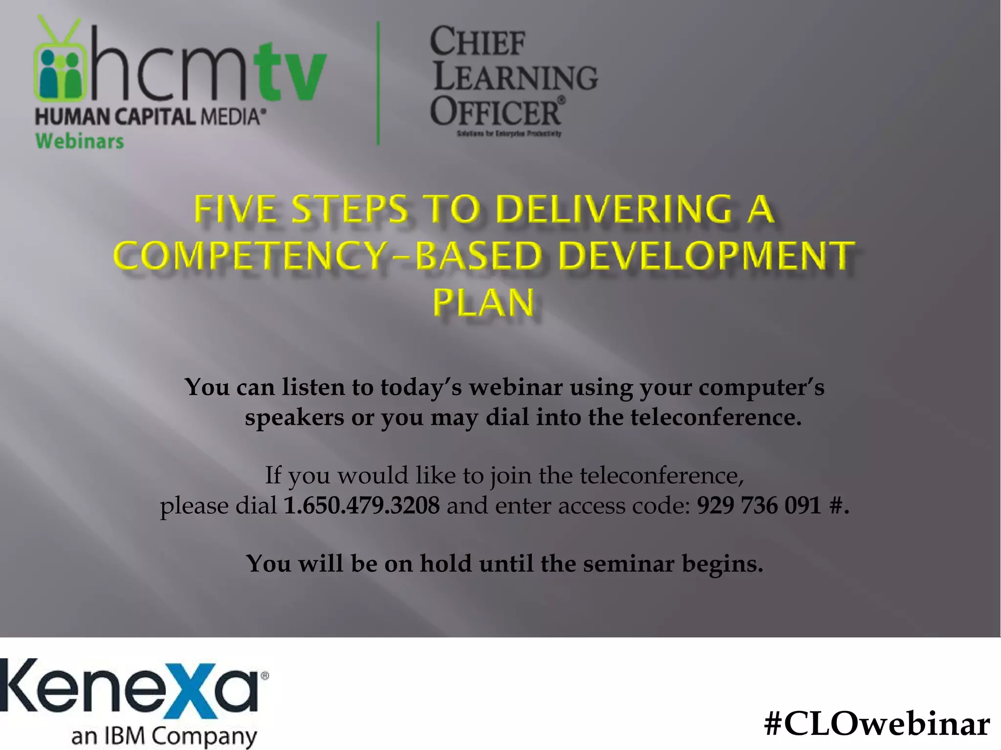 Five Steps to Delivering a Competency-Based Development Plan | PPT