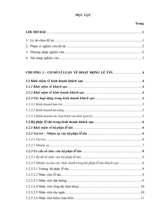 MỤC LỤC
Trang
LỜI MỞ ĐẦU.....................................................................................................