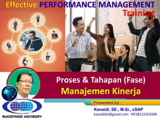 Training
Proses & Tahapan (Fase)
Manajemen Kinerja
 