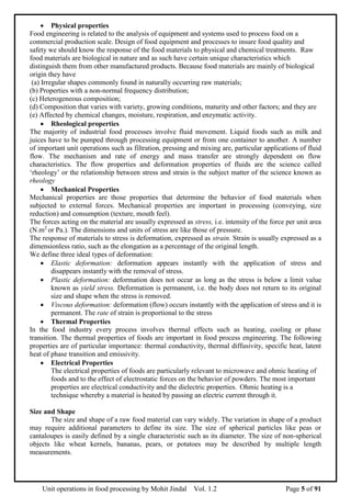 UOFP- Unit operation in Food Processing | DOC