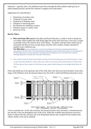 UOFP- Unit operation in Food Processing | DOC