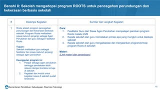 Materi Program Roots 3.Deskripsi Kegiatan Benahi 1-10 Satpen - Kemdikbud .pptx