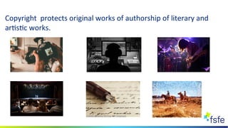 Copyright protects original works of authorship of literary and
artistic works.
Credit:NguyenDucQuang
Credit:Drablenkov Cr...