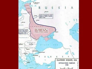 Civil War
Civil War Rages in Russia
• Civil War between Bolsheviks’ Red Army
and loosely allied White Army
• Red Army wins...