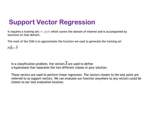 Support Vector Regression
 