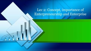 Lec 2: Concept, importance of
Enterpreneurship and Enterprise
 