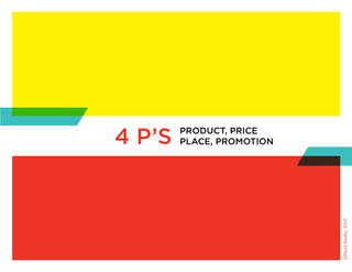 4 p’s   product, price
        place, proMotion




                           ©Fluid Studio, 2010
 