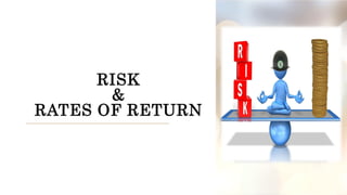 RISK
&
RATES OF RETURN
 