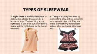 3. Characteristics of Sleeping Garments.pptx