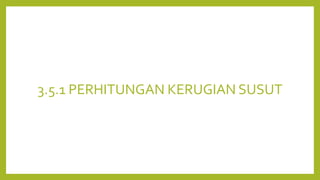 3.5.1 PERHITUNGAN KERUGIAN SUSUT
 