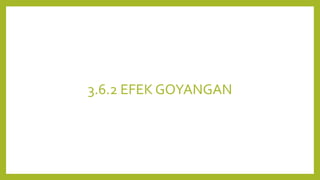 3.6.2 EFEK GOYANGAN
 