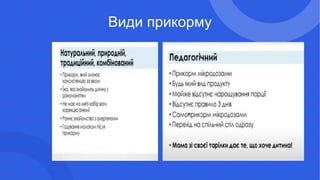 Види прикорму
 