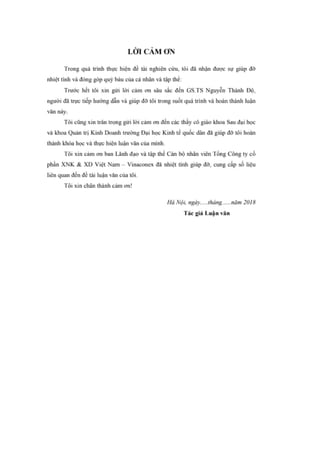 Luận văn Thạc sĩ: Nâng cao hiệu quả kinh doanh bất động sản của công ty