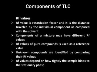 3. Thin Layer CHROMATOGRAPHY Bio Techniques.pptx