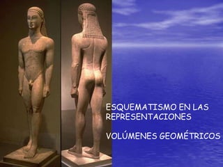 ESQUEMATISMO EN LAS
REPRESENTACIONES
VOLÚMENES GEOMÉTRICOS
 