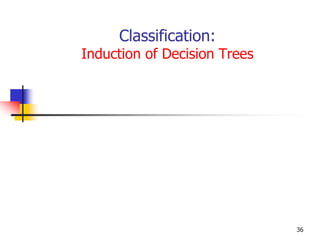 Classification:
Induction of Decision Trees
36
 