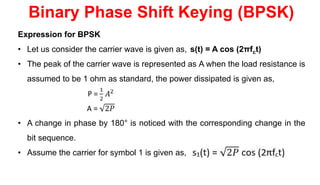 3.4_OOK systems – ASK, FSK, PSK, BPSK, QPSK, applications of Data ...