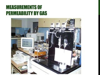 MEASUREMENTSOF
PERMEABILITYBYGAS
 