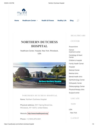 NORTHERN DUTCHESS HOSPITAL