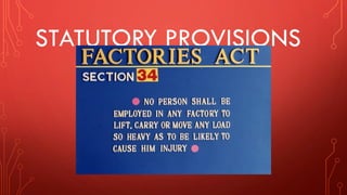 STATUTORY PROVISIONS
 