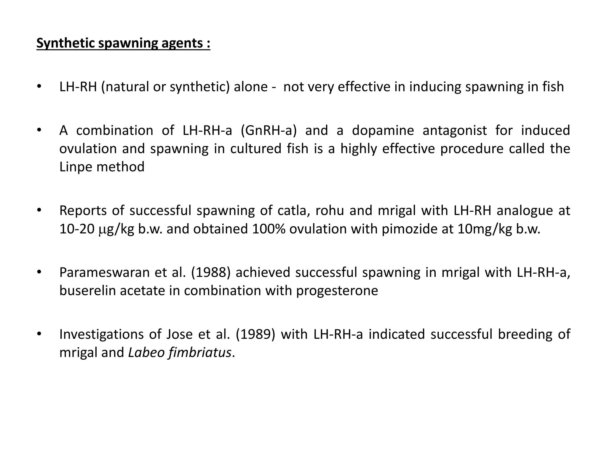 Gnrh Fish 3.4. Synthetic hormones.ppt