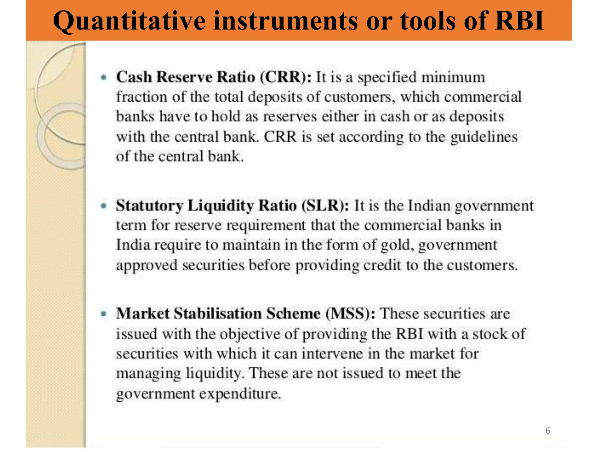 Monetary policy tools pptx