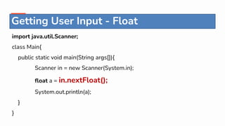 java input & output statements | PPT