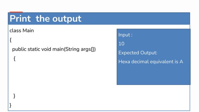 java input & output statements | PPT