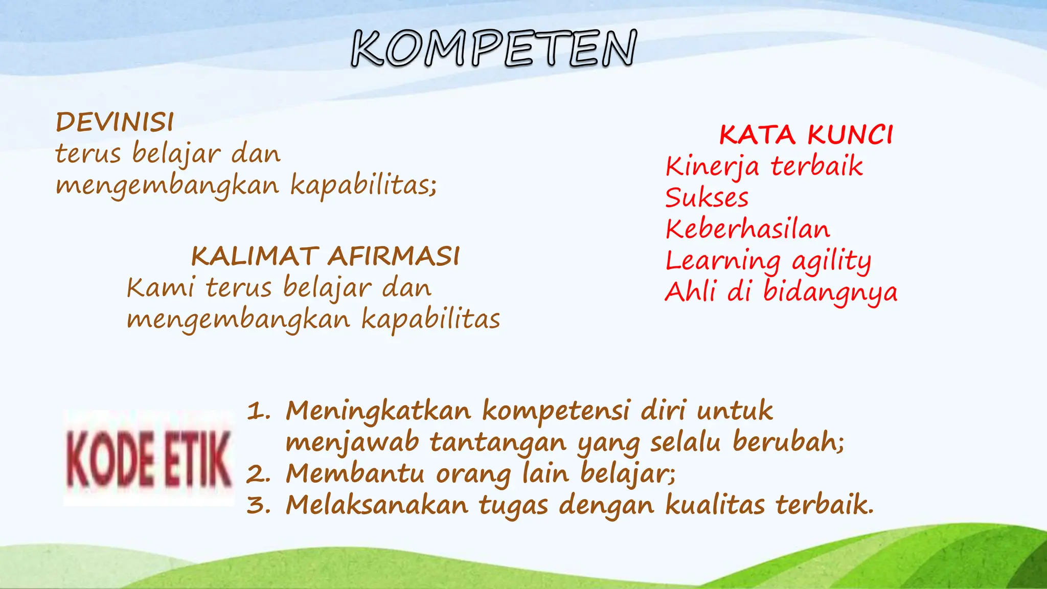 Kompeten BerAKHLAK ASN BerAKHLAK ASN BerAKHLAK ASN | PPT