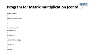 Data Structure & Algorithms - Matrix Multiplication | PDF | Programming ...