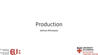 Production
Salman Almutawa
 