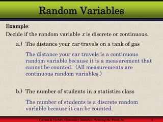 Distance Discret Probability theory discrete probability distribution | PPT
